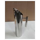 Hiceeden Stainless Steel Water Pitcher, 68oz/2L Modern Metal Pitcher with Ice Guard, Silver Carafe Drink Jug with Handle, Homemade Beverage Container for Juice, Coffee, Milk, Iced/Hot Tea - Retail: $2