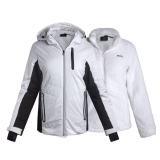 Spyder Womens Ski Jacket - Faux Fur Lined Insulated 3 in 1 Puffer Jacket - Reversible Quilted Winter Coats for Women, Size Small, White - Retail: $99