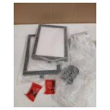 Taiyin 2pk Stanchion Sign Holder Double Sided Sign Frame with Cover Stanchion Top Frames for 8.58 x 12.52 Inches Paper Size for Crowd Control Sentry Stanchions (Iron,Black) - Retail: $60