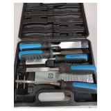 Amazon Basics 8-Piece Wood Carving Chisel Set with Honing Guide, Sharpening Stone and Storage Case, 1/4" - 1-1/2" - Retail: $30