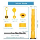 3 Pack Gas Can Spout Replacement, Upgraded Gas Cans Nozzle Replacement with Flexible Nozzle Leak-Proof Design, Fit for Most 1/2/5/10 Gallon Oil Cans - Retail: $8