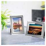 Calenzana 4x6 Picture Frame Sparkle Glass Photo Frames Set for Tabletop, 2 Pack - Retail: $15