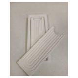 Eormoe Faucet Mat for Kitchen Sink Diatomite Stone Drying Mat & Sink Protector, Prevent Moisture Sink Splash Guard Water-Absorbing Stone Tray for Bathroom Counter (Light Grey,23.6" x 3.9") - Retail: $