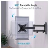 Letlar Wall Mount Compatible with Echo Show 15 (1st, 2nd Gen), Rotation Tilt Swivel and Extend up to 16", Wall Mounting Bracket, Mount with Heavy Duty Arm Holds up to 10KG - Retail: $34