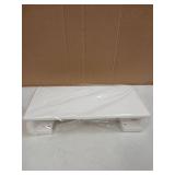 Monitor Stand Riser, Klearlook Foldable, Height Adjustable Computer Stand, Desk Shelf Riser with Storage Drawer &Tablet Phone Stand for Desktop, Laptop (White) - Retail: $28