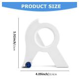 QKDS Masking Paint Tape Dispenser, Portable Paint Tape Applicator for Trim, Easy to Grip Rounded Handles and Accurate Tape Application, Saves Time Compact Design for On The Go Usage(White) - Retail: $