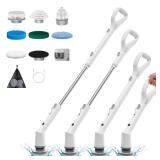Sorpci Electric Spin Scrubber, 2026 New Cordless Cleaning Brush, Shower Cleaning Brush with 7 Replaceable Brush Heads, Power Scrubber 3 Adjustable Speeds, Detachable Long Handle & IPX7 Waterproof - Re