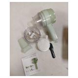 AXEDAES 4 in 1 Multi-Functional Portable Electric Vegetable Cutter Set, Wireless Vegetable Processor for Garlic, Peppers, Onions, Celery, Ginger, Meat, With Brush, Comes with Egg & Cream Beater. - Ret