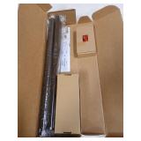 KAMANINA Bronze Curtain Rods for Windows 48 to 84 Inch, Adjustable Single Curtain Rod 32 to 86 Inch(2.6-7.1ft), 3/4 Inch Splicing Drapery Rods with Twisted Cage Finial - Retail: $26