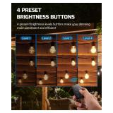 DEWENWILS Outdoor Dimmer for String Lights, 125V, 100FT Remote Control Range, Waterproof Plug- in Dimmer for Dimmable LED/Tungsten Bulbs - Retail: $22