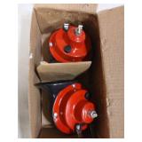 EOHMAK Train Horns Car Horn Car Air Electric Snail Horn 300DB Super Loud Air Horn Waterproof Automotive Accessories Universal for Car Truck Motorcycle Boat (Red, 24V, 2 Packs) - Retail: $19