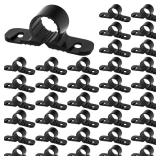 Briwooody 50 Pack 1/2 Inch Pipe Supports Suspension Clamp Pipe Clamps Pex Clamps for Pex, Copper, CPVC(Black) - Retail: $14