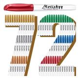 Motiskyy 72 Pcs Metallic Permanent Markers Bulk Metallic Marker Pens Medium Tip Quick Dry Paint Pen for DIY Crafts Artist Illustration Gift Card Making(Multicolor) - Retail: $23