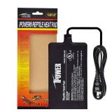 iPower 4 by 7-Inch Reptile Heating Pad Under Tank Terrarium Heater Warmer Heat Mat for Small Animals - Retail: $11