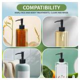 2Pack Pumps Lotion Soap Dispenser Replacement Pump for Your Liquid Soap, Lotion or Dish Soap Refill Dispenser Kitchen Bathroom Worktop Bottles 28/400 Thread Size (Black) - Retail: $6