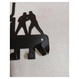 CREATCABIN Jiu Jitsu Brazilian Medal Holder Competition Medal Hanger Display Rack Sports Metal Hanging Athlete Awards Iron Wall Mount Decor with 20 Hooks for Race Medalist Ribbon Black 15.7x5.4in ( On