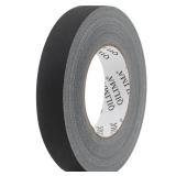 QILIMA Black Gaffers Tape, Hand Tear Self-Adhesive Gaffer Tape for Labeling, Cable, Stage, Photography, Matte Non-Reflective, 1inch x 60yds,1 Pack