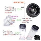 [UPGRADE] 5 Fins Blender Blade Compatible with Ninja Blender QB3000 QB3000SSW-30 QB3000QR-30 QB3001SS-30 QB3000QBK QB3004 QB3005 - Retail: $17