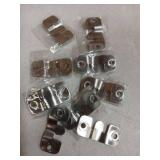16Pcs Stainless Steel Interlock Hanging Buckle, Flush Concealed Mount Brackets, Z Clip Bracket for Picture Display Art Gallery - Retail: $10