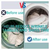 4 Pcs Laundry Bed Sheet Detangler Reduces Sheets Blankets Tangled Wrinkles Save Time Reusable in Washer and Dryer Light Blue