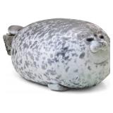 MerryXD Chubby Blob Seal Pillow,Stuffed Cotton Plush Animal Toy Cute Ocean Small(13 in) - Retail: $12