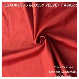 Bunliuys 2 Pack 18x18 Pillow Cover Velvet Pillow Covers, Square Throw Pillow Covers for Living Room Decorations Throw Pillow Case, Throw Pillow Cover Cushion Cover for Sofa Bedroom Car, Red Velvet - R