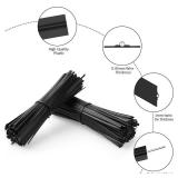 300 Pcs Plastic 5" Twist Ties for Bags, Wire Ties Reusable Twist Bread Ties for Household and Office Use - Retail: $5