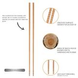 Donxote 16.5 inches Cooking Chopsticks, 2 Pairs Extra Long Anti-Slip Chopstick, Reusable for Noodles Frying Hotpot Wooden Kitchen Chop Sticks - Retail: $7