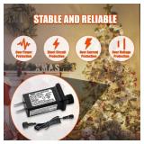 12V 1A LED Controller with Extension Cord, Replacement Model JT-DC120V1000-F Class 2 Power Supply Ip44 Low Voltage Transformer for Christmas String Light Inflatable Decorations - Retail: $14