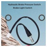 Amavoler Hydraulic Brake Pressure Switch Brake Light Switch Banjo Bolt Fit for Motorcycle Scooter Dirt Pit Bike ATV. (Straight M10-1.25mm) - Retail: $8