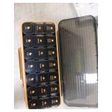 Pill Organizer 3 Times A Day - Acedada Weekly Pill Organizer 3X A Day, Large Pill Box 7 Day Medicine Organizer Pill Case, Pill Container Holder, Daily Pill Box 3 Times A Day, for Vitamin, Black Grey -