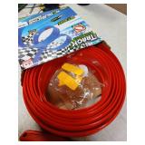 16 Ft Flexible Race Car Ramp Track for Kids Toy with Suction Cups, Compatible with Diecast 1/64th Cars, Rolls Up Portable Racetrack Party Favor Gifts for Boys Ages 3-10 Year Old (Racing Red) - Retail: