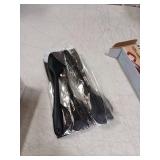 8 Pieces Silicone Spatula, 8.5 inch Non-stick Spatulas with Stainless Steel Core,Heat Resistant-500?, Food Grade Silicone, Dishwasher Safe, for Mixing,Cooking,Baking (Black) - Retail: $15