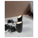 SUNVIE 2 Pack Up Lights Indoor Floor Can Light Uplighting Indoor Spotlight with 2700K GU10 Bulb Accent Lighting Floor Uplighting for Home Plant Picture, UL Listed 5.9 FT Plug Cord & Foot Switch - Reta