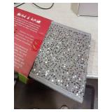 XmasExp Christmas Tree Collar 33.5 inch Sequin Tree Skirt for Christmas Holiday Home Decor Xmas Tree Ring Stand Base Cover Large Size 6 Piece Silvergrey - Retail: $30
