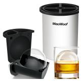 Clear Ice Cube Maker, 2.5 Inch Stainless Steel Crystal Large Clear Ice Ball Maker, Silicone Ice Cube Mold for Cocktails, Drinks & Bourbon, Whiskey Gifts for Men (1 Pack) - Retail: $10