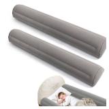 2Pack Inflatable Travel Bed Rails for Toddlers, Non-Slip Soft Flocking Blow Up Bed Rails for Kids | Toddler Bed Guard Rail for Full, Queen, King Size Beds, Portable Bed Bumper for Travel - Retail: $23