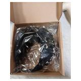 Florate Big Wide Chunky Flower Headbands for Women Fashion Floral Crystal Bead Stone Rhinestone Decorative Embroidered Girls Hairbands (wide black) - Retail: $19