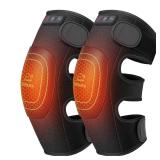 Cordless Knee Massager with Heat, 360°All-around Vibration, Graphene Heating Pad for Knee, Rechargeable Multi Modes Large-size Range for Athletes Housewives Elders, Gifts for Men Women Home Office Us