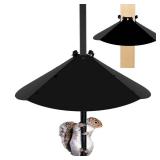 PirateAnt 20 Inch Squirrel Baffle for Bird Feeder Pole, Adjustable Opening Size, for Up to 4x4 Inch Wide Wooden Post, Outside Pole Mount Bird House Guard for Outdoor Shepherds Hook. - Retail: $19