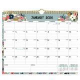 Wall Calendar 2026-2027 18 Monthly Calendar 2026, Jan 2026 - Jun 2027, 14.57 x 11.42 In, 2026-2027 Calendar with Ruled Blocks, Thick Paper, Holidays, To-do List Notes - Retail: $5