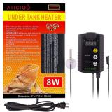 Aiicioo Under Tank Heater Thermostat - Reptile Heating Pad with Temperature Control Reptile Heat Mat for Combo Set for Hermit Crab Lizard Terrarium 8W - Retail: $30