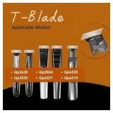4-Pack Replacement Blades & 3 Guide Combs(1/3/5mm), Compatible with All Philips Norelco OneBlade Handles (QP14xxÂ·QP19xxÂ·QP25xxÂ·QP26xxÂ·QP27xxÂ·QP28xxÂ·QP65xxÂ·QP66xx) (Orange) - Retai