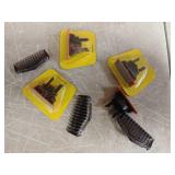 4-Pack Replacement Blades & 3 Guide Combs(1/3/5mm), Compatible with All Philips Norelco OneBlade Handles (QP14xxÂ·QP19xxÂ·QP25xxÂ·QP26xxÂ·QP27xxÂ·QP28xxÂ·QP65xxÂ·QP66xx) (Orange) - Retai