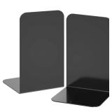 VFINE Bookends 1 Pair, Black Metal Book Ends, Heavy Bookends for Shelves, Book Stopper for Heavy Books, Book Organizer for Home Office School Supplies - Retail: $8