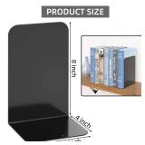 VFINE Bookends 1 Pair, Black Metal Book Ends, Heavy Bookends for Shelves, Book Stopper for Heavy Books, Book Organizer for Home Office School Supplies - Retail: $8