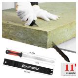 minyuexia Insulation Knife & Sod Cutter Knife, 11.14-Inch Stainless Steel Sharp Double Sided Blade for foam insulation, Rockwool and Lawn Repair - Retail: $12