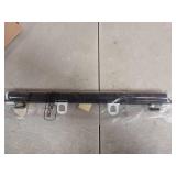 Wshxjzyay Retractable Pet Gates, Retractable Door Barrier for Pets, with Two Hooks and Three Locate, Dog Proof Gate for Kitchen, Porch, Indoor Outdoor Use (15.75 x 49.2 inch) - Retail: $19