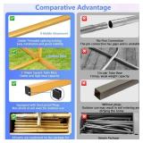 6 ft Arch Backdrop Stand, Wedding Arch Frame, Stable Metal Background Stand with Square Base Ground Nails, for Birthday Party Baby Shower Garland Decoration, Gold - Retail: $28