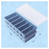 1/2 Cup Silicone Freezer Tray With Lid - Silicone Freezer Molds 2-Pack For meal prep & freezing of various sauces and other dishes, makes 12 perfect 1/2 cup portions cubes (Blue 2 Pack) - Retail: $23